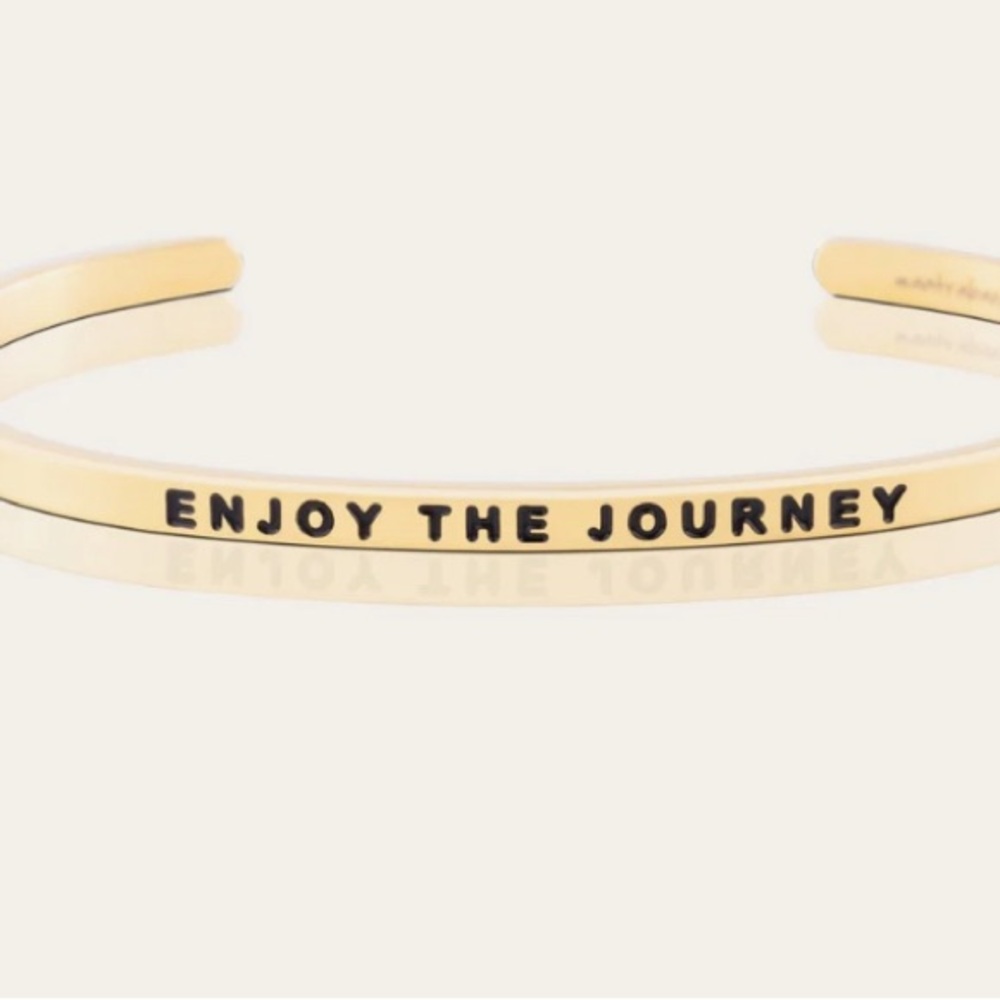 Mantra Band Gold Inspirational Bracelet